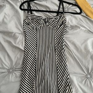 Stripped Corset Mini Dress